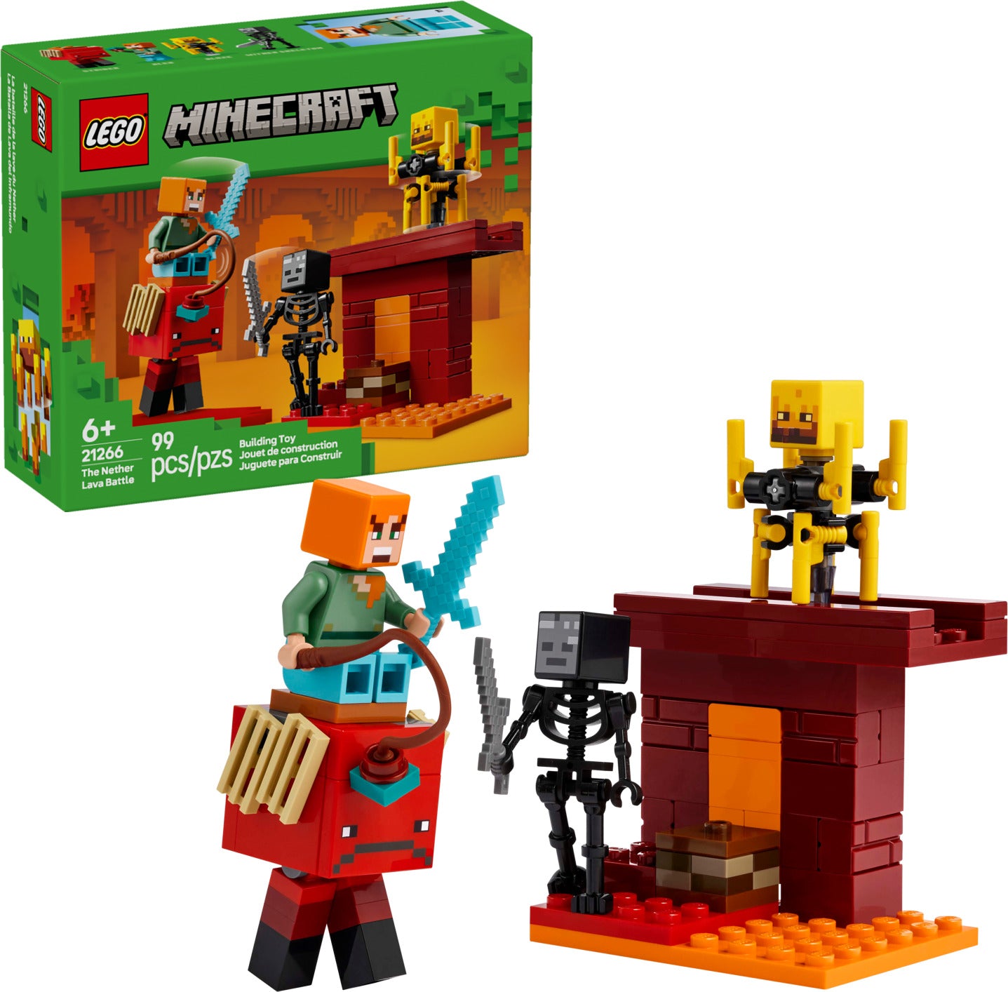 LEGO Minecraft: The Nether Lava Battle – Geppetto's Toys