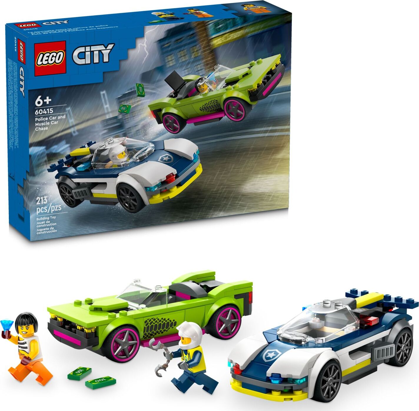 LEGO® City Police: Police Car and Muscle Car Chase – Geppetto's Toys