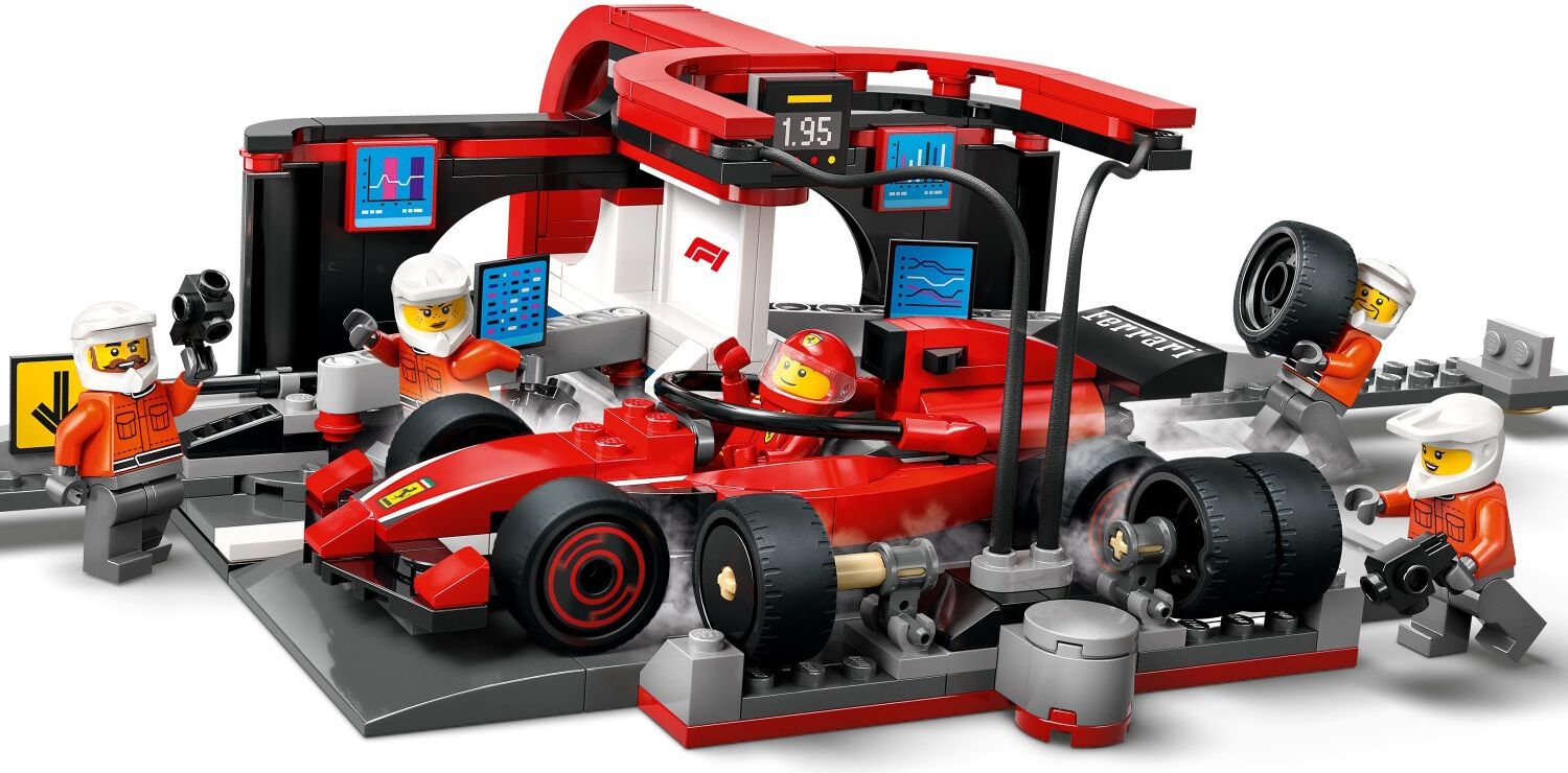 LEGO City Formula 1: F1® Pit Stop Pit Crew with Ferrari Car