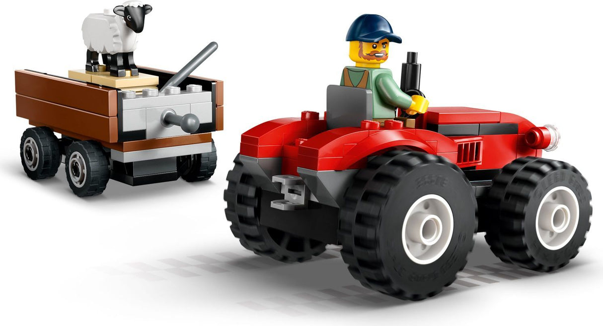 LEGO City Great Vehicles: Red Farm Tractor with Trailer & Sheep