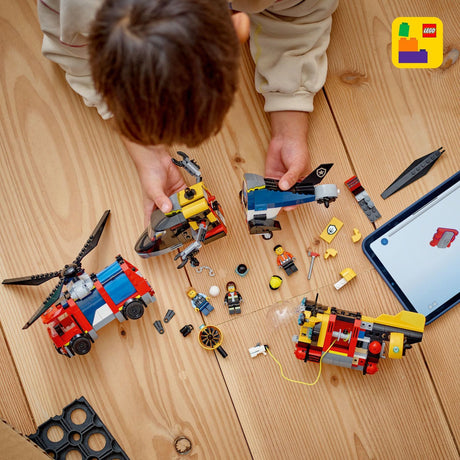 LEGO City Great Vehicles: Helicopter, Fire Truck & Submarine Remix