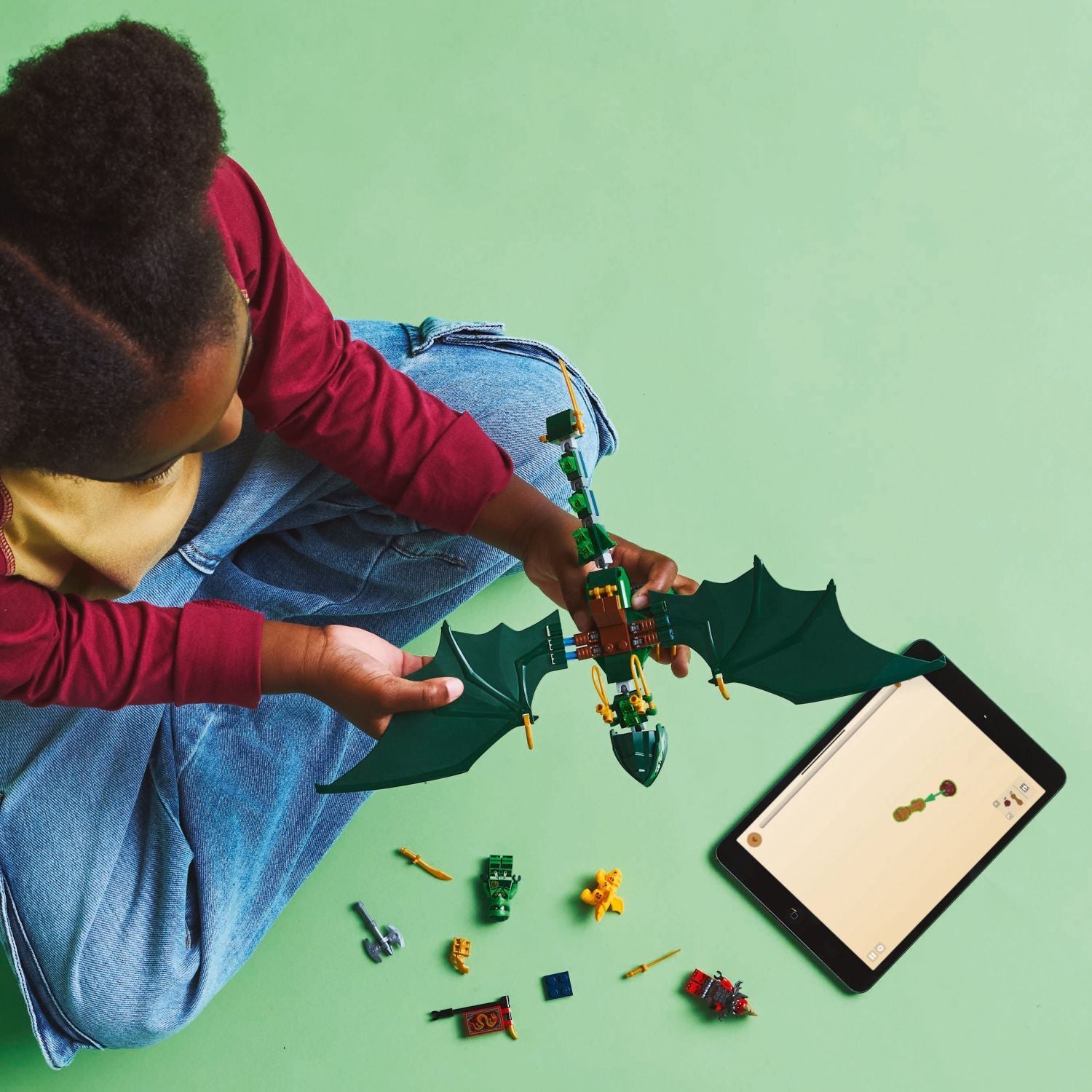 LEGO Ninjago: Lloyd's Green Forest Dragon – Geppetto's Toys