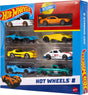 Hot Wheels Set of 8 Basic Toy Cars & Trucks In 1:64 Scale Including 1 Exclusive Car (assorted)