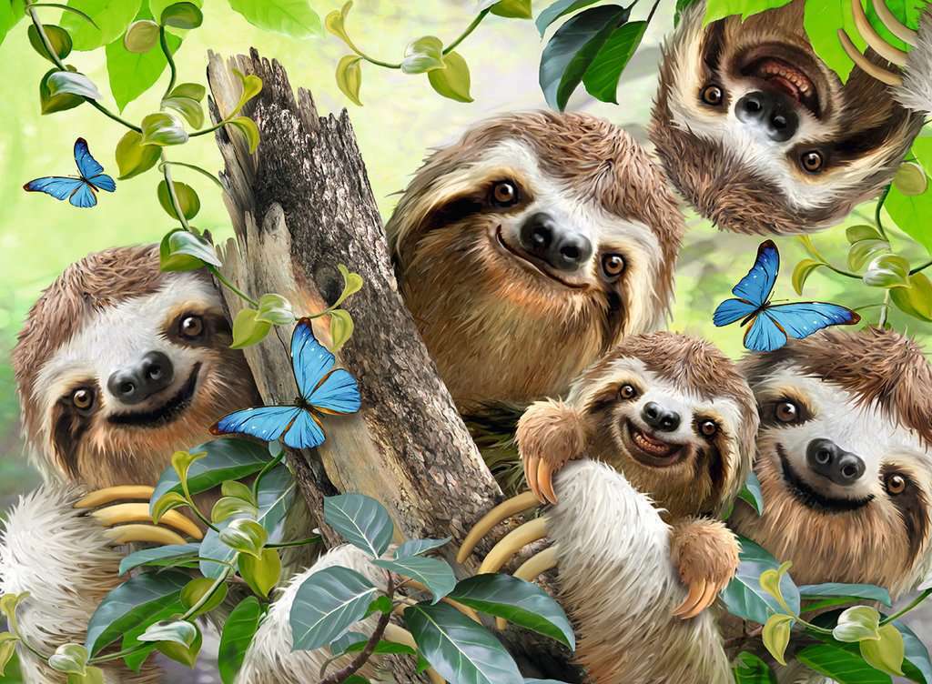 Sloth Selfie (500 pc Puzzle) – Geppetto's Toys