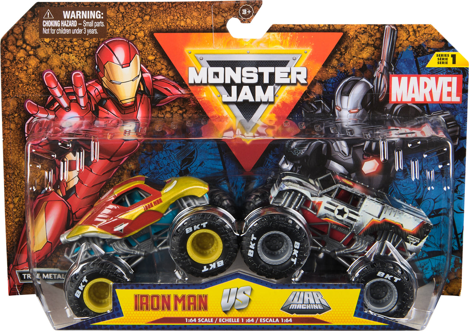 Monster Jam Marvel Iron Man Vs. War Machine – Geppetto's Toys