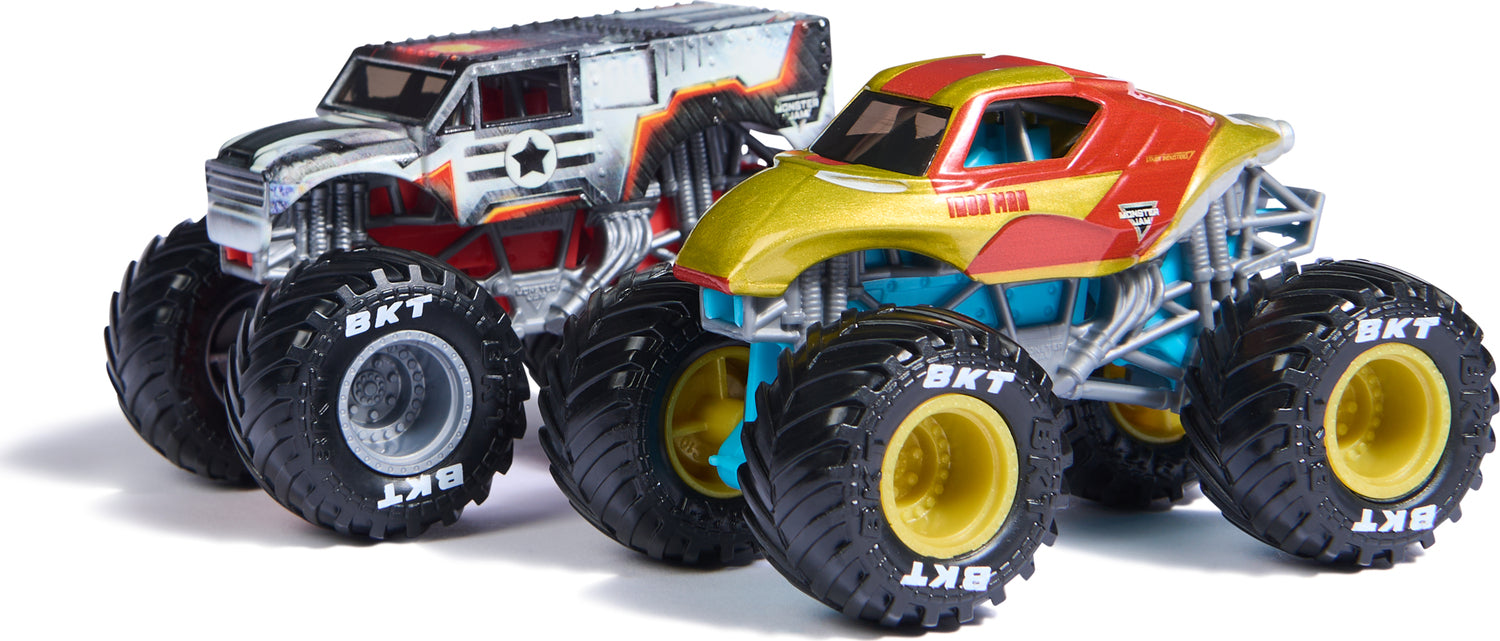 Monster Jam Marvel Iron Man Vs. War Machine – Geppetto's Toys