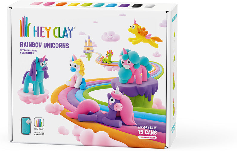 Hey Clay Rainbow Unicorns – Geppetto's Toys