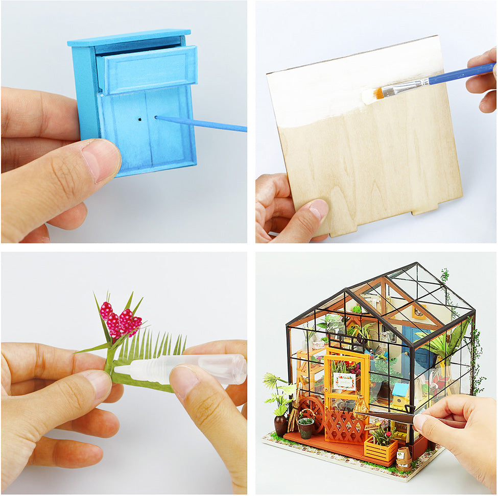 DIY Miniature House: Cathys Flower House – Geppetto's Toys