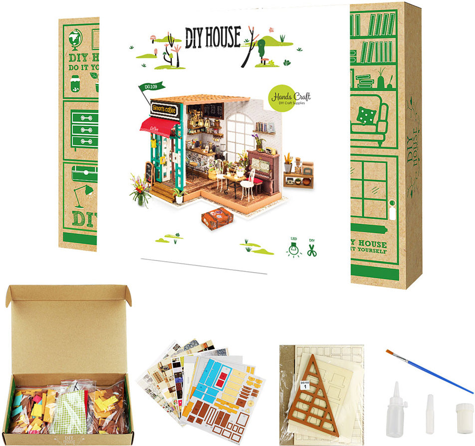 DIY Miniature House: Simons Coffee Shop – Geppetto's Toys