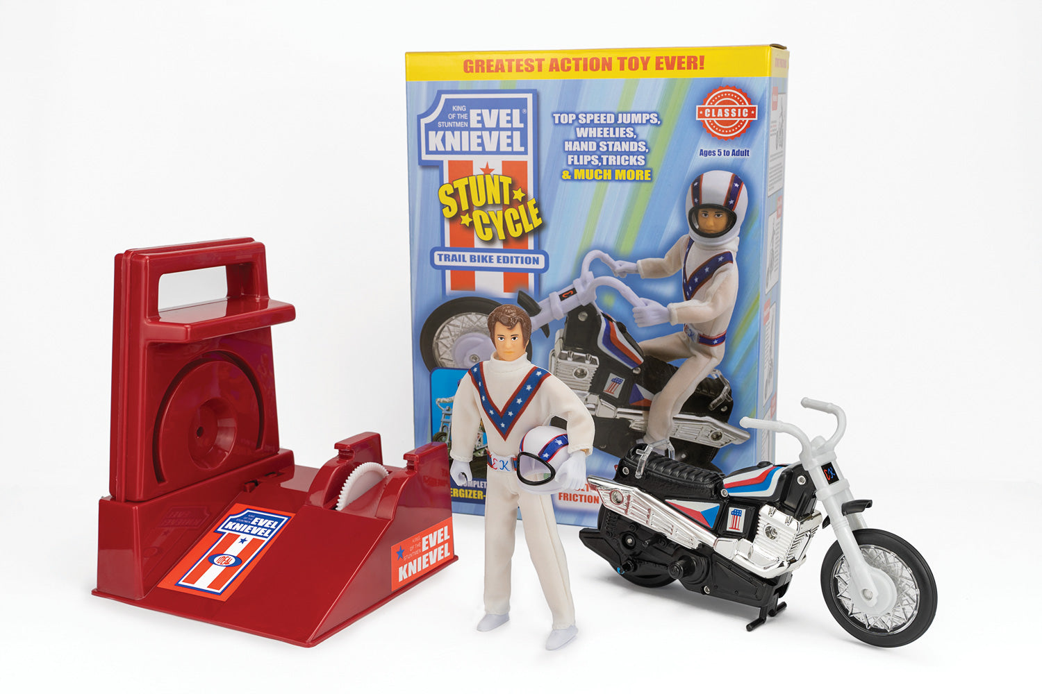 Evel Knievel Stunt Cycle Trail Bike Edition – Geppetto's Toys