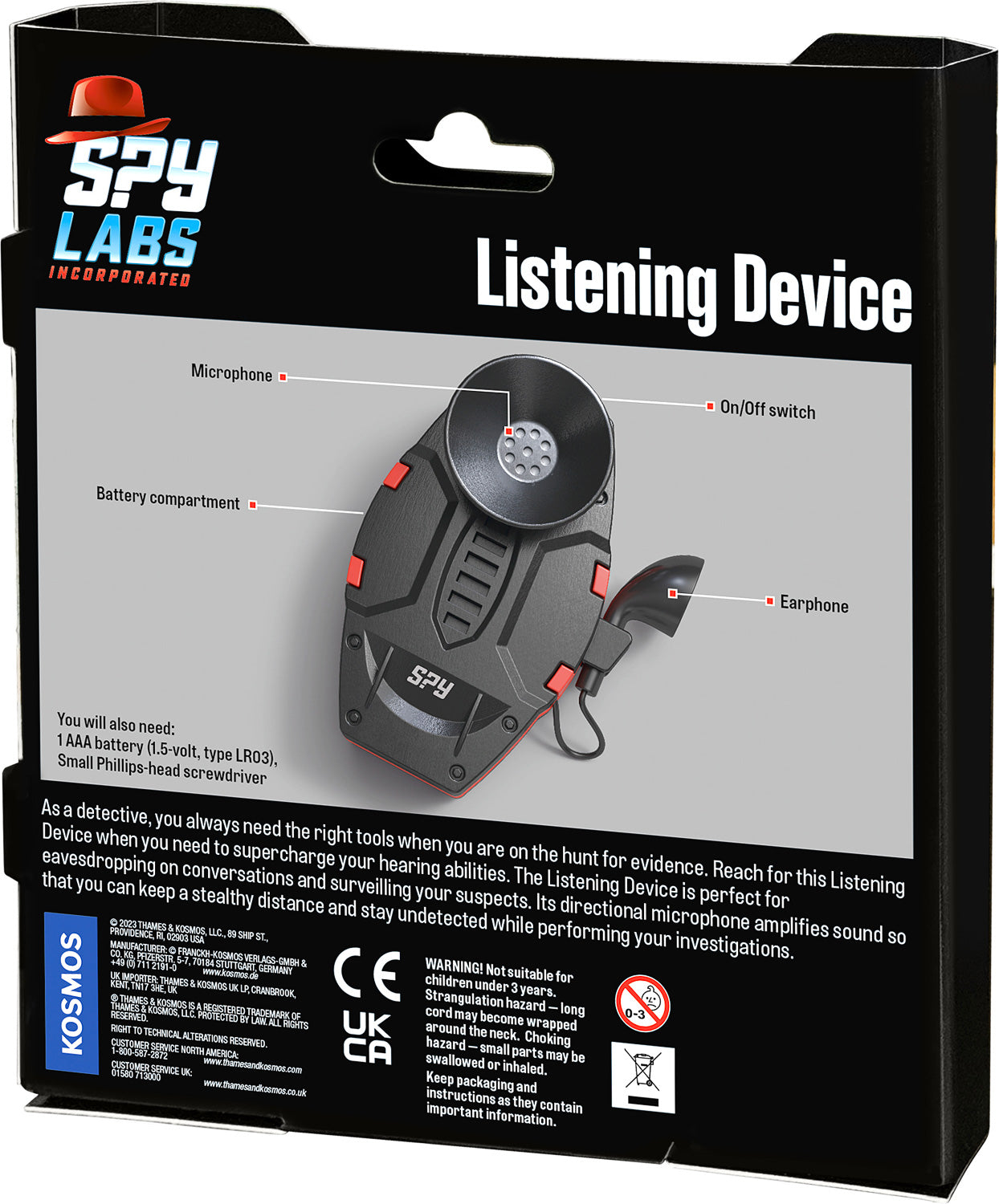 Spy Labs: Listening Device – Geppetto's Toys