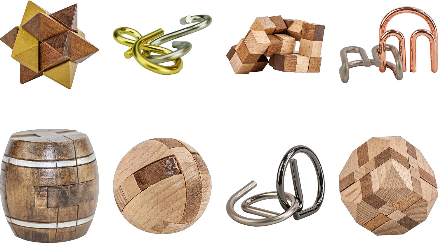 True Genius Wood and Metal Brainteaser Puzzles – Geppetto's Toys