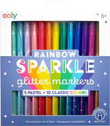 OOLY Rainbow Sparkle Glitter Markers