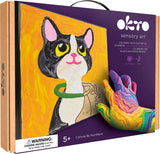 OKTO Sensory Art Coloring with Clay Set by Numbers Cat
