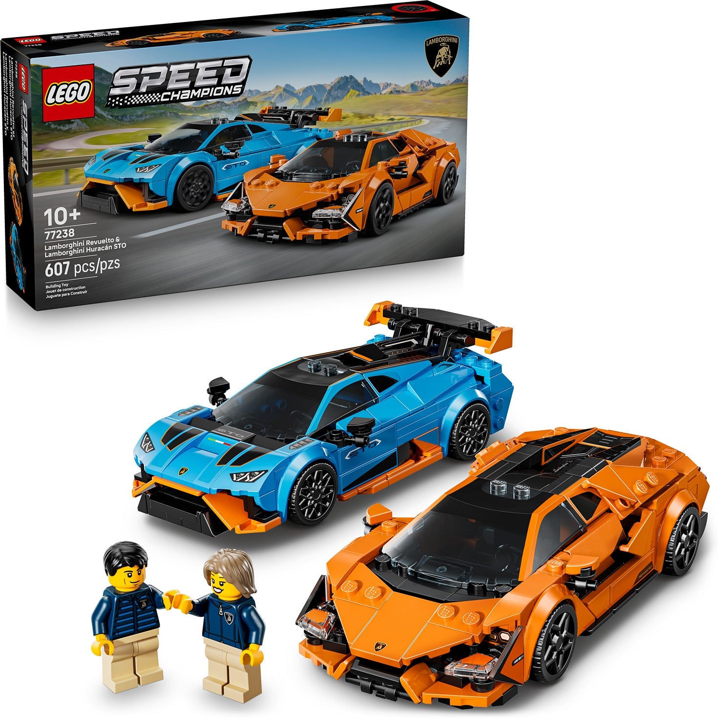 Lamborghini Countach & Revuelto 2台セット LEGO SPEED CHAMPIONS Lamborghini Revuelto & Lamborghini Huracán