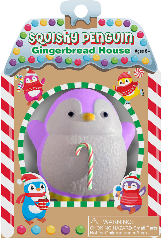Squishy Penguin Gingerbread House