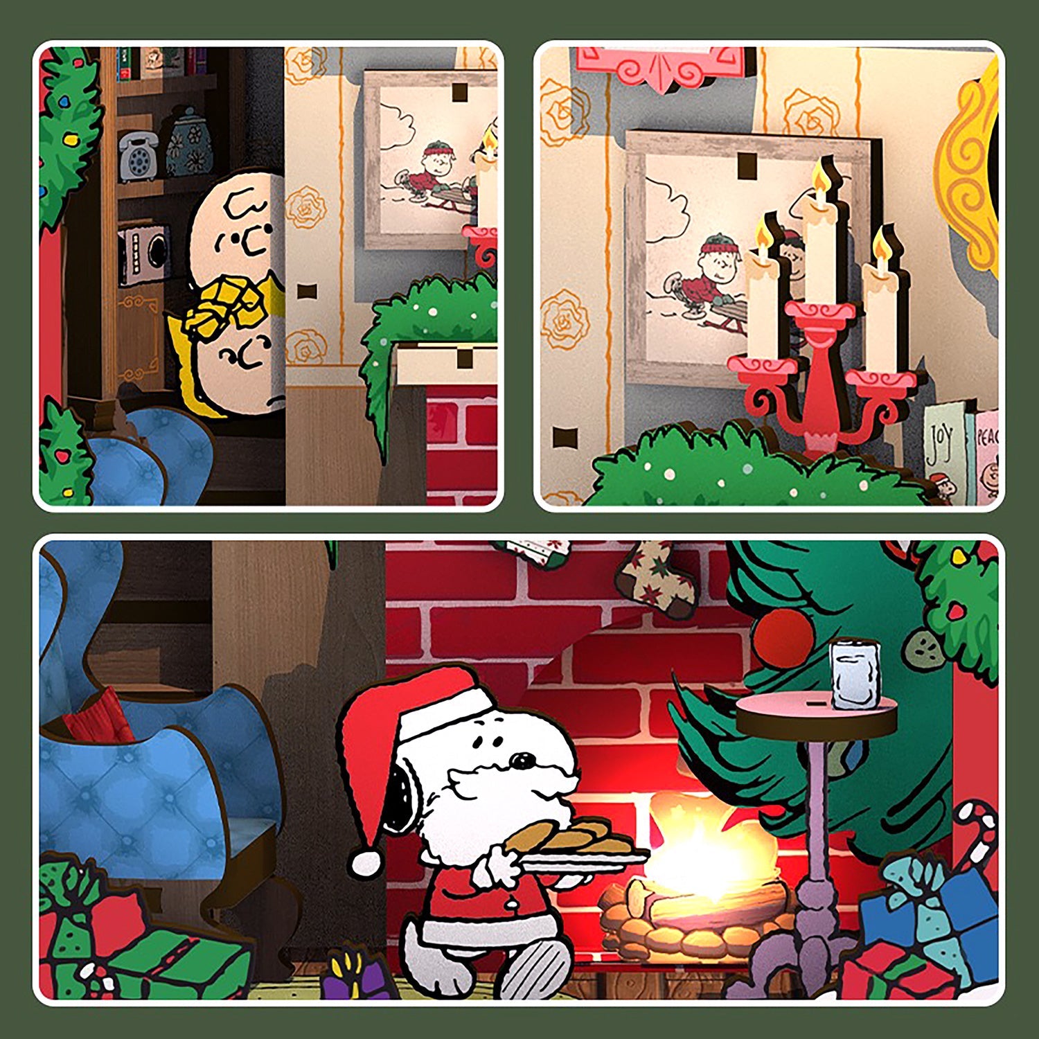 Peanuts Christmas DIY Book Nook Kit – Geppetto's Toys