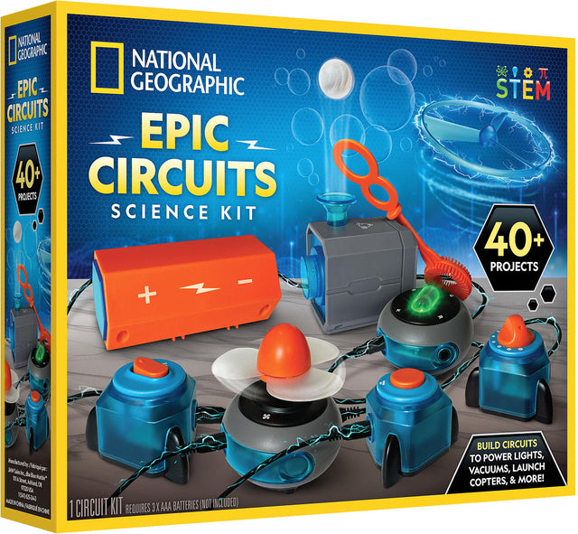 National Geographic Epic Circuits Science Kit - 40+ Projects