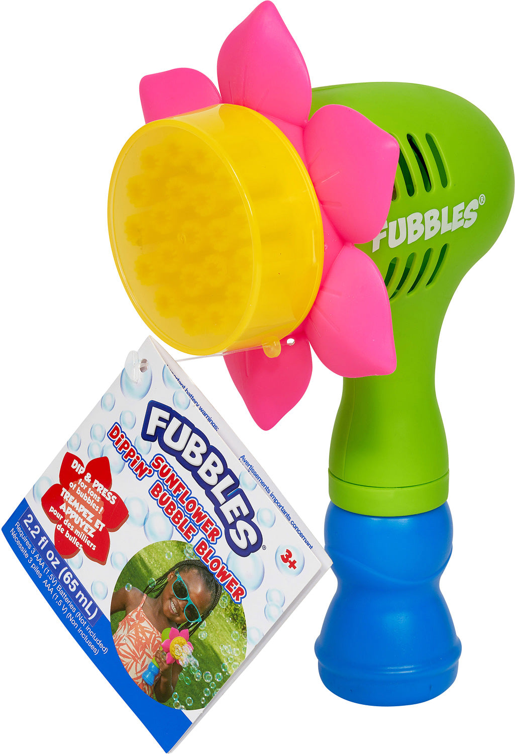 Fubbles Sunflower Dippin Bubble Blower – Geppetto's Toys