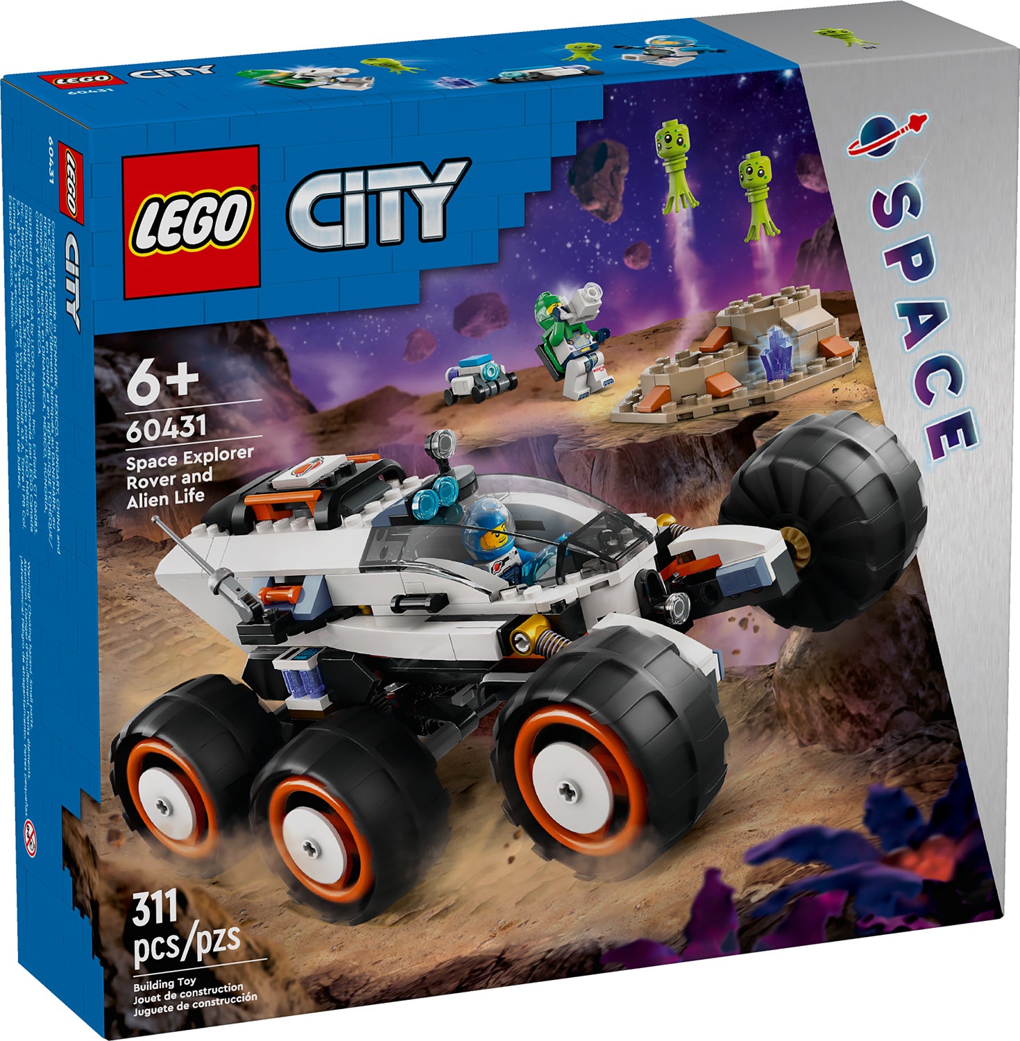 LEGO CITY SPACE Space Explorer Rover and Alien Life – Geppetto's Toys
