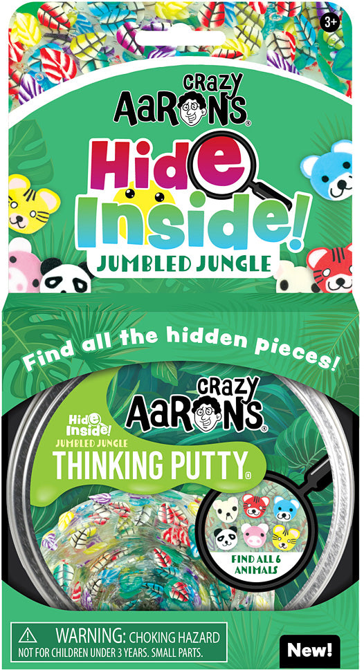 Crazy Aarons Hide Inside! Jumbled Jungle Thinking Putty