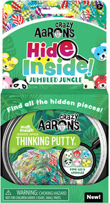 Crazy Aarons Hide Inside! Jumbled Jungle Thinking Putty