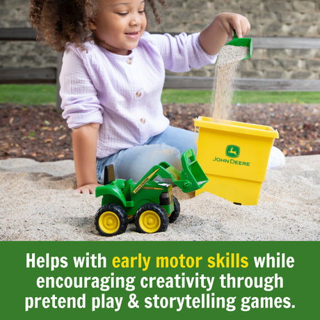 John Deere Sandbox Toy Set with Tractor, Bucket and Shovel