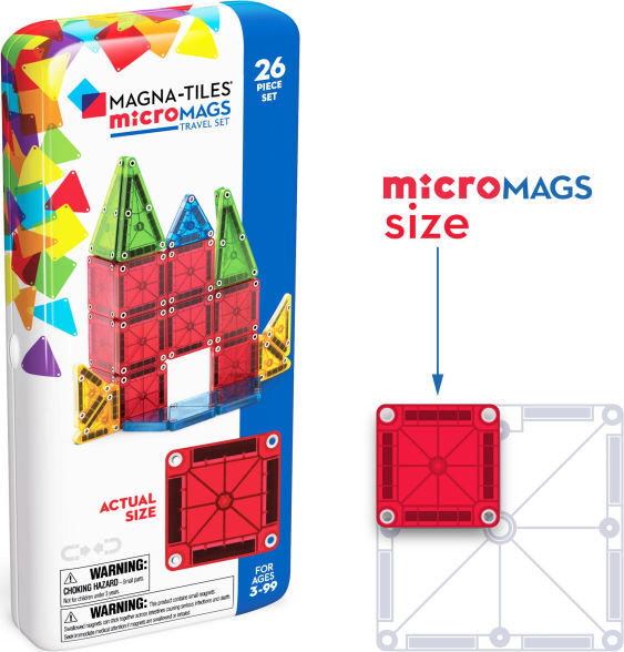 microMAGS Travel Set - 26 pcs – Geppetto's Toys