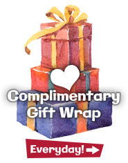 Complimentary Gift Wrap at Geppetos Toys